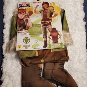 Rubie's Marvel Squirrel Girl Dress Up Costume Szs S 4-6 & M 8-10, NWT